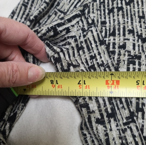 Nic & Zoe Black and White Open Front Cardigan, Blazer Jacket, Petite Medium - Picture 4 of 7